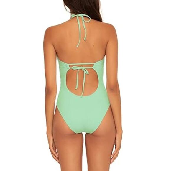 Becca by Rebecca Virtue Seaglass Color Code Candice Multi Way One-Piece Size S - Picture 2 of 10